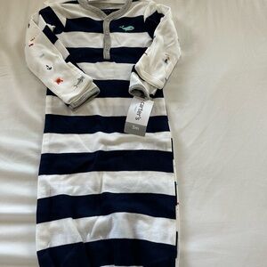 Carter's Navy and White Striped One Piece